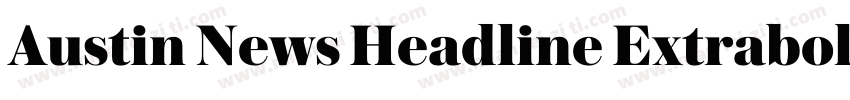 Austin News Headline Extrabold字体转换